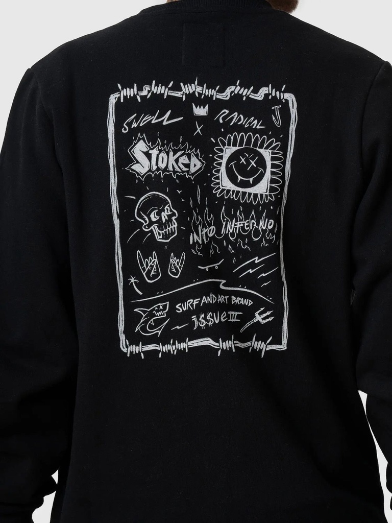 Stoked Polerones Hombres Rodeo Black