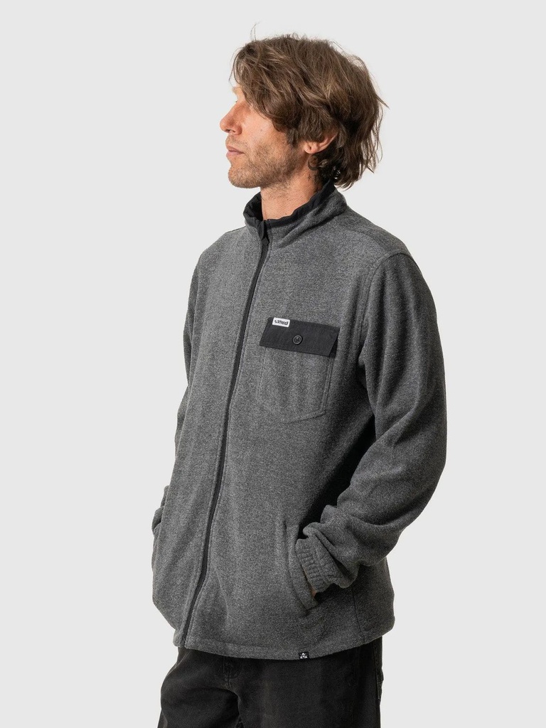 Stoked Chaquetas Hombres Terry Grey