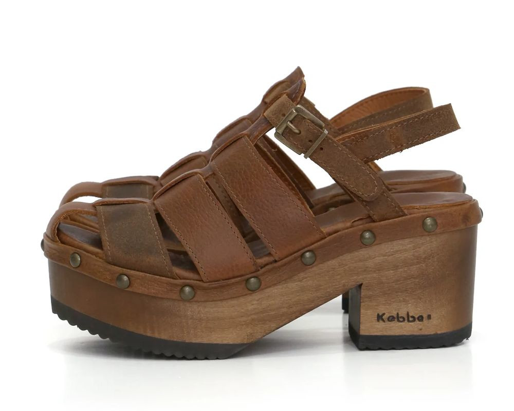 Kebba Sandalias Mujeres Bua Bera Texas/Rendo Tostado
