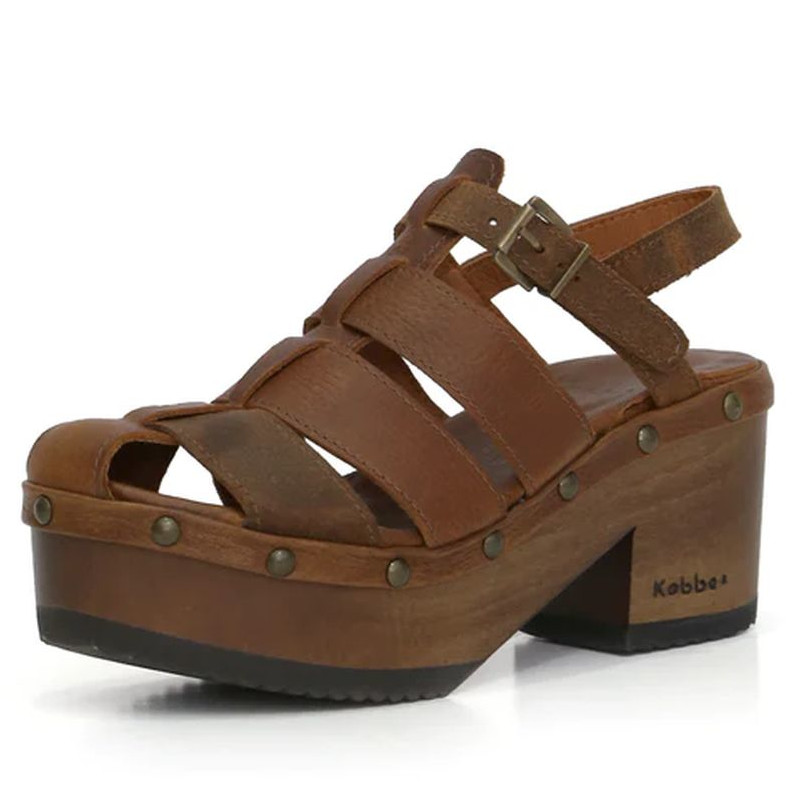 Kebba Sandalias Mujeres Bua Bera Texas/Rendo Tostado